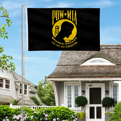 Golden and Black POW MIA flag 3x5ft banner man cave