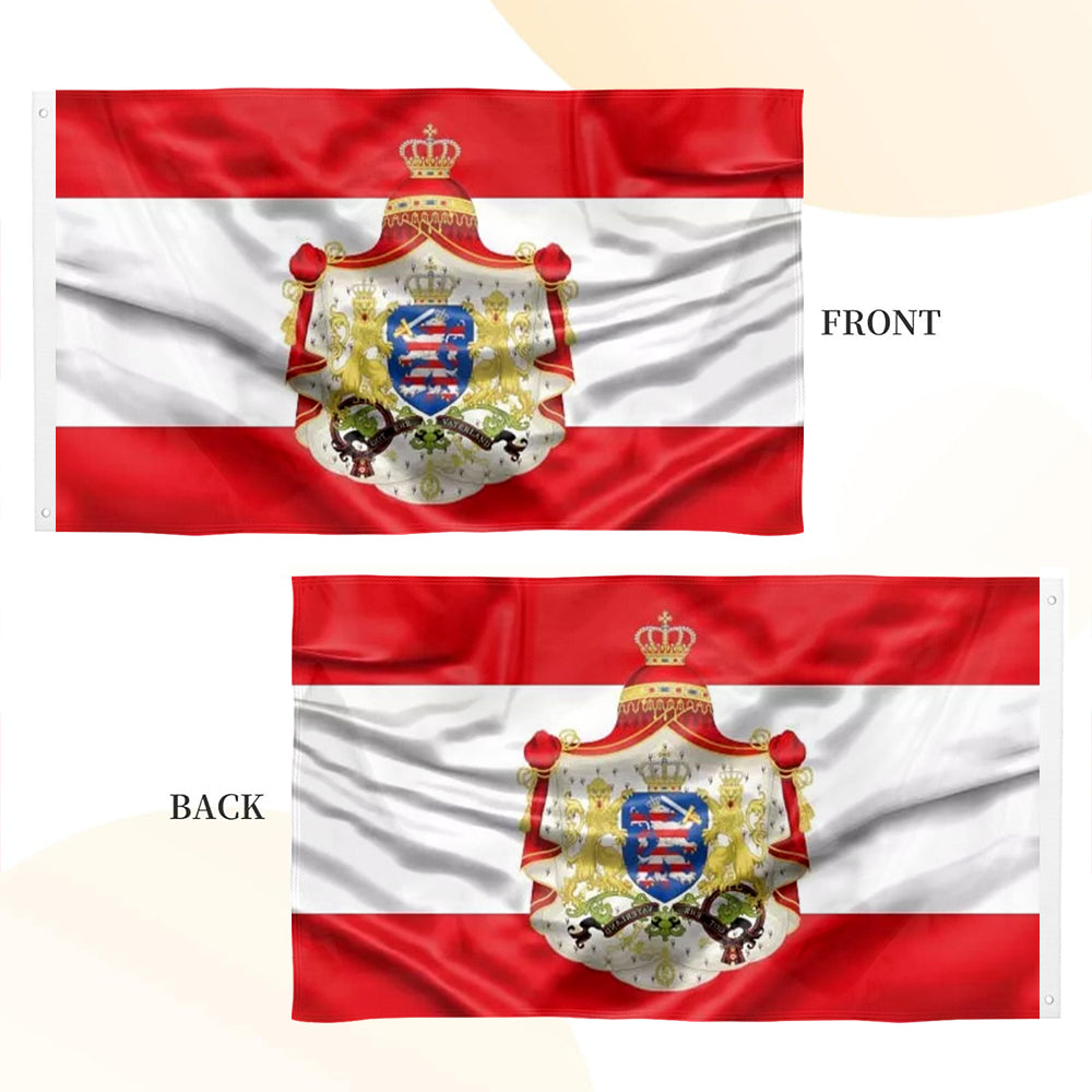 Grand Duchy of Hesse Crest flag 3x5ft banner man cave