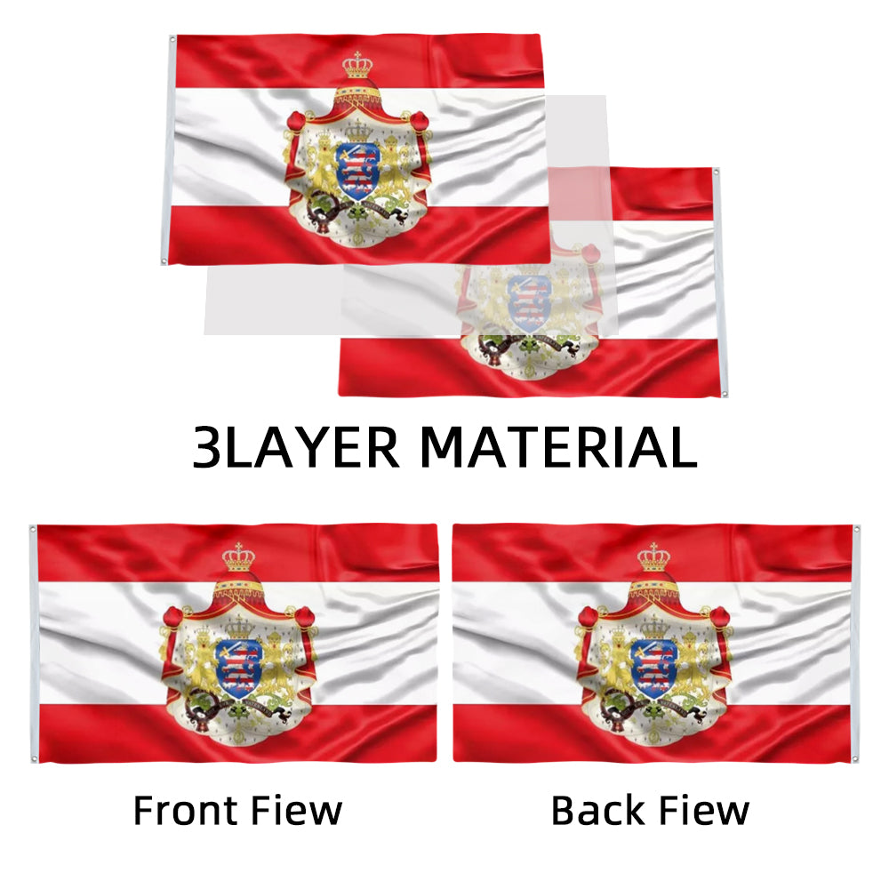 Grand Duchy of Hesse Crest flag 3x5ft banner man cave