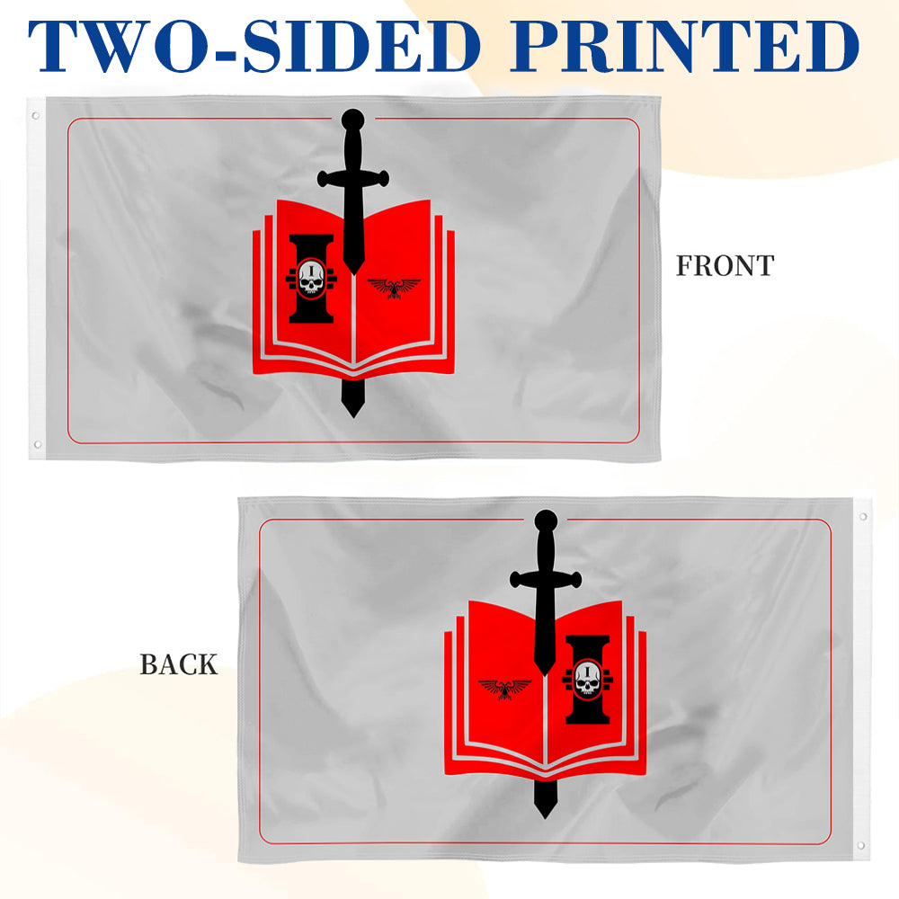 Grey Knights Landscape flag 3x5ft banner man cave