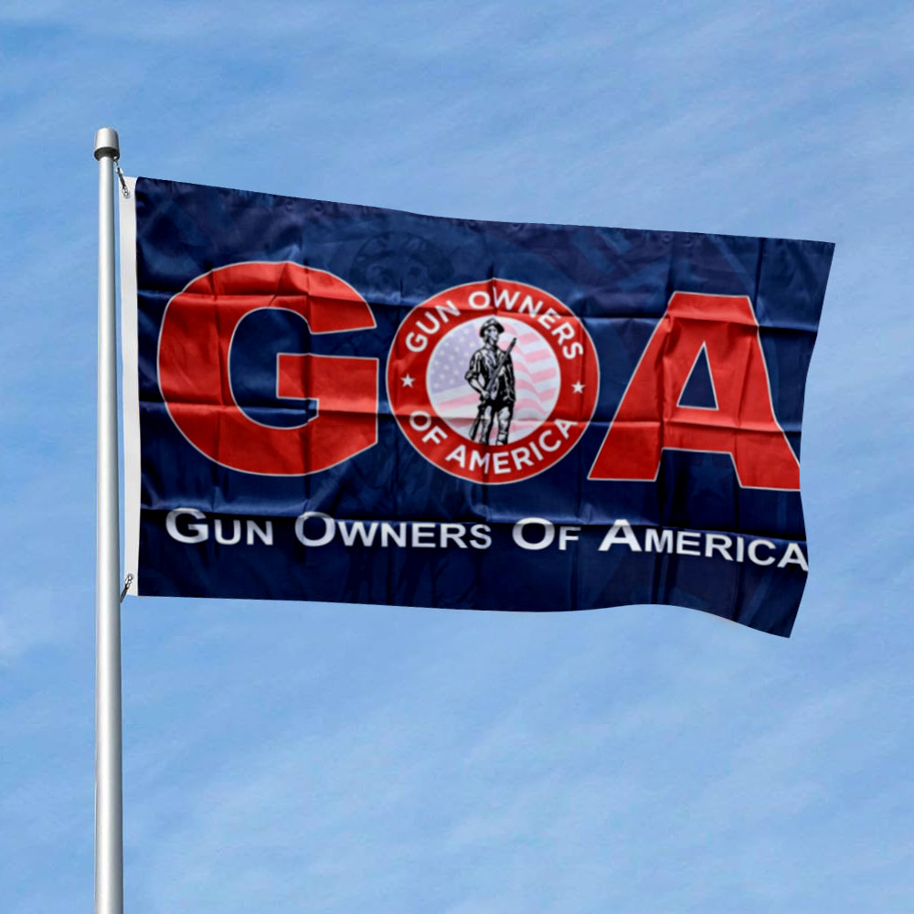 Gun Owners of America flag 3x5ft banner man cave