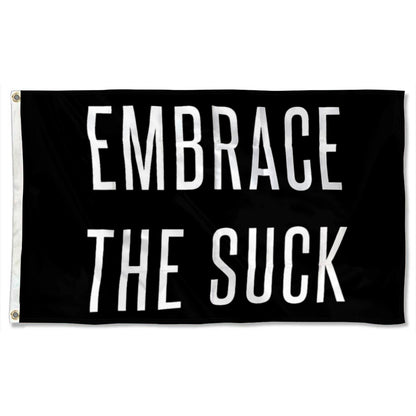 "Embrace The Suck" Gym Motivation flag 3x5ft banner man cave
