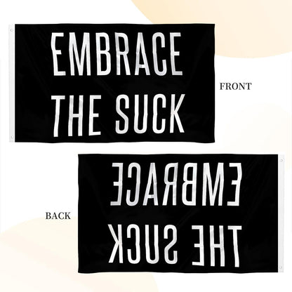 "Embrace The Suck" Gym Motivation flag 3x5ft banner man cave
