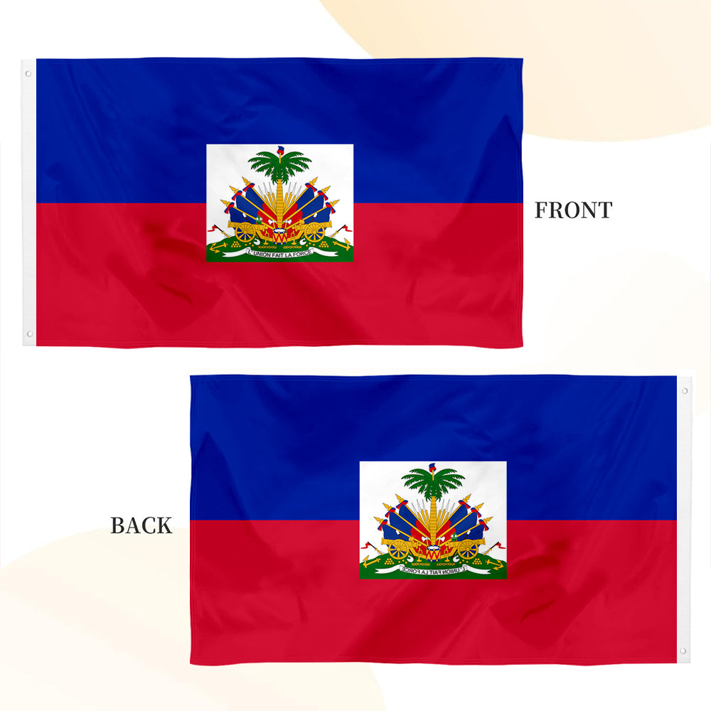 Haiti National flag 3x5ft Banner Man Cave