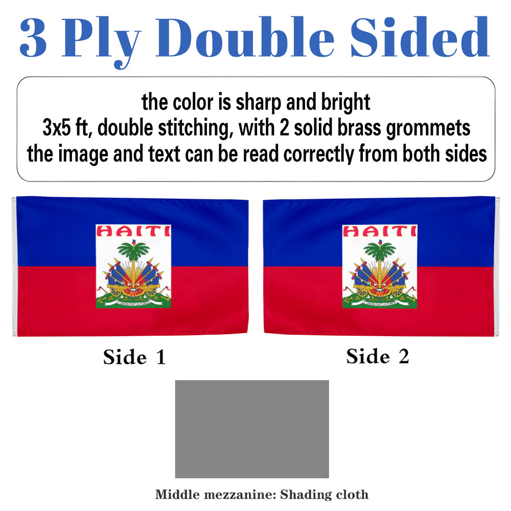 Haiti flag 3x5ft banner man cave