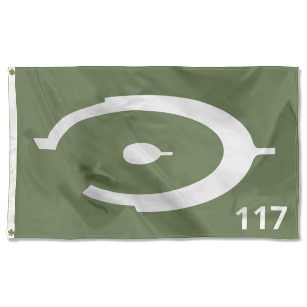 "Halo Ring 117" Theme flag 3x5ft banner man cave