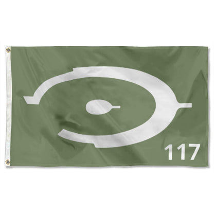 "Halo Ring 117" Theme flag 3x5ft banner man cave