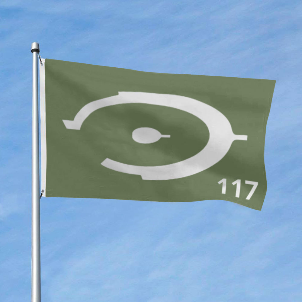 "Halo Ring 117" Theme flag 3x5ft banner man cave
