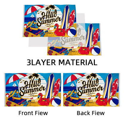 Hello Summer Beach Holiday flag 3x5ft banner man cave