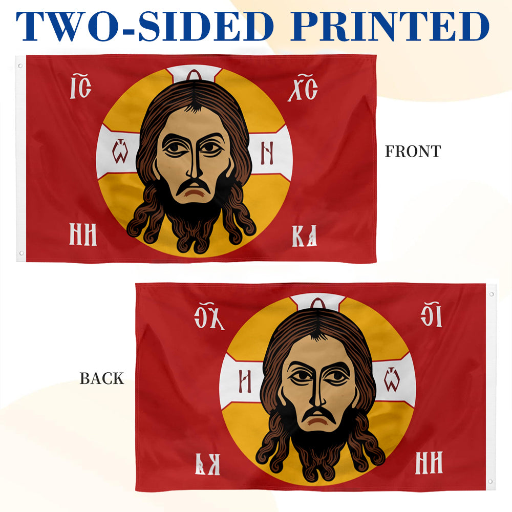Holy Face Eastern Orthodox flag 3x5ft banner man cave