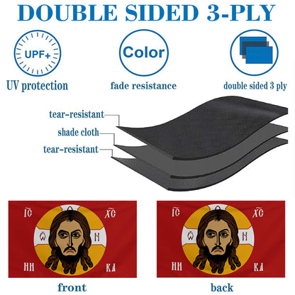 Holy Face Eastern Orthodox flag 3x5ft banner man cave