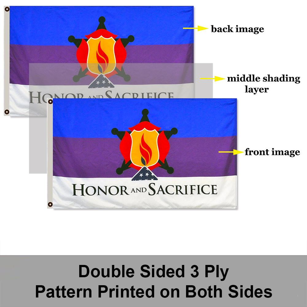 Honor and Sacrifice flag 3x5ft banner man cave