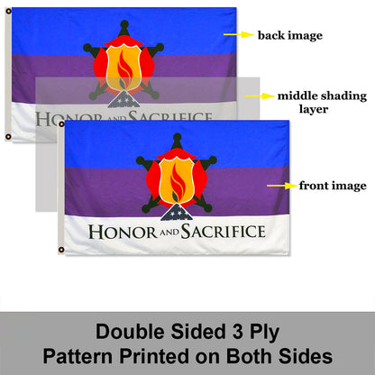 Honor and Sacrifice flag 3x5ft banner man cave