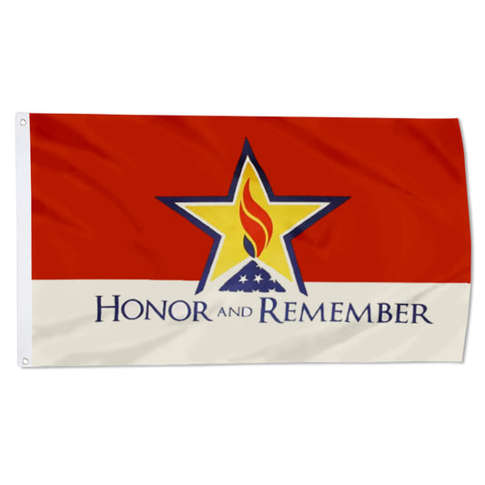 Honor and Remember Flag: 3x5ft Man Cave Tribute & Remembrance Style Decor Banner