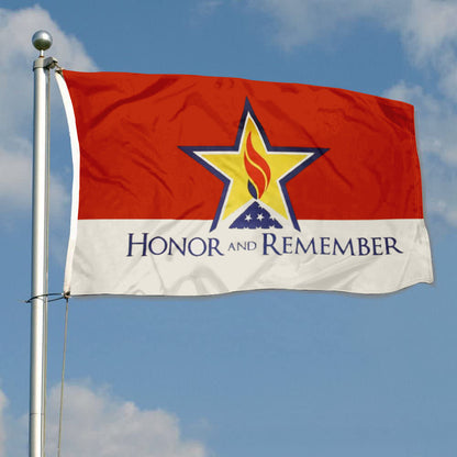 Honor and Remember Flag: 3x5ft Man Cave Tribute & Remembrance Style Decor Banner