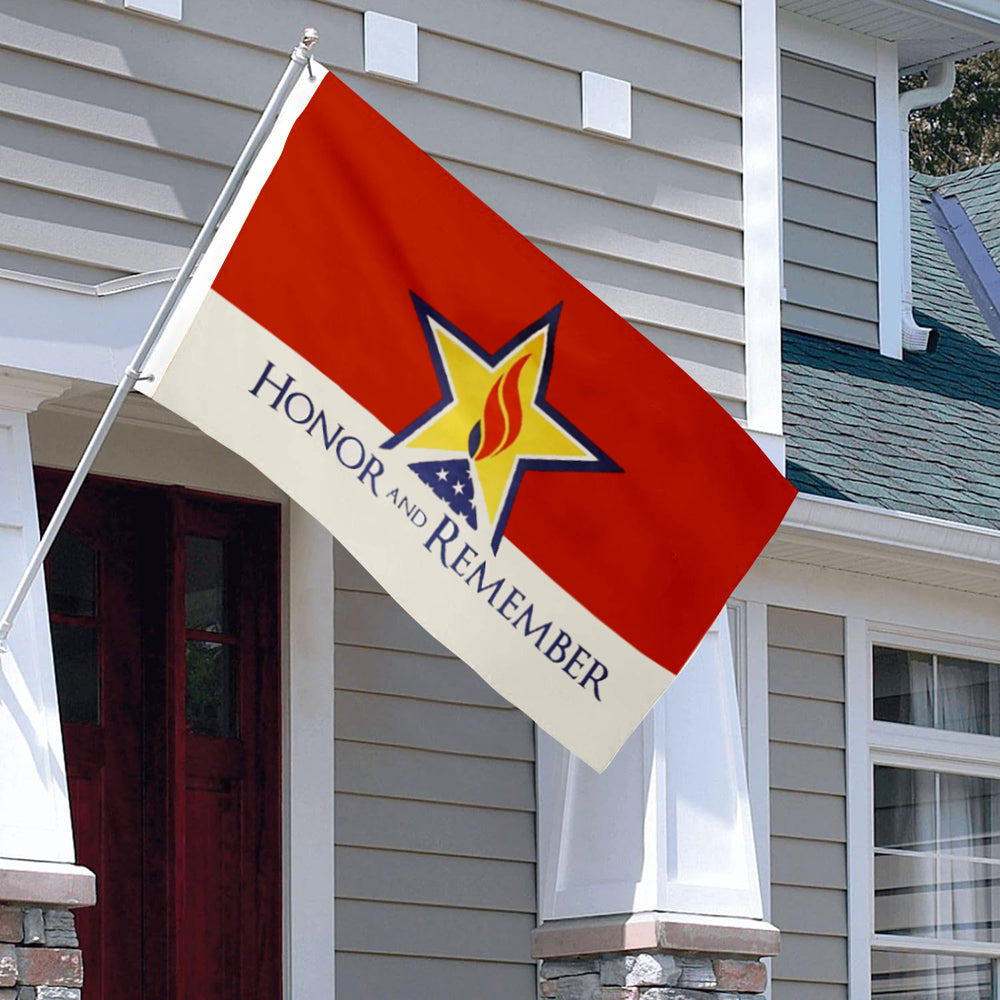 Honor and Remember Flag: 3x5ft Man Cave Tribute & Remembrance Style Decor Banner
