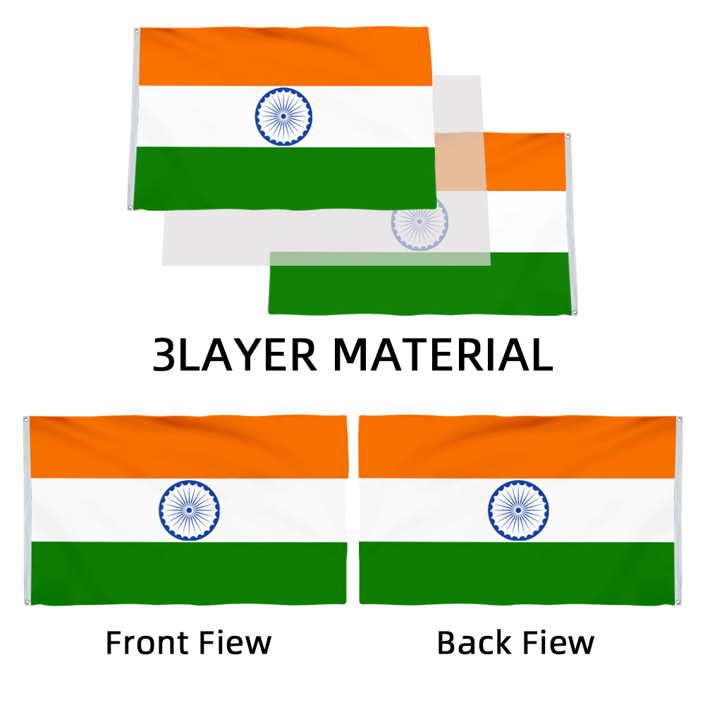 India National flag 3x5ft Banner Man Cave