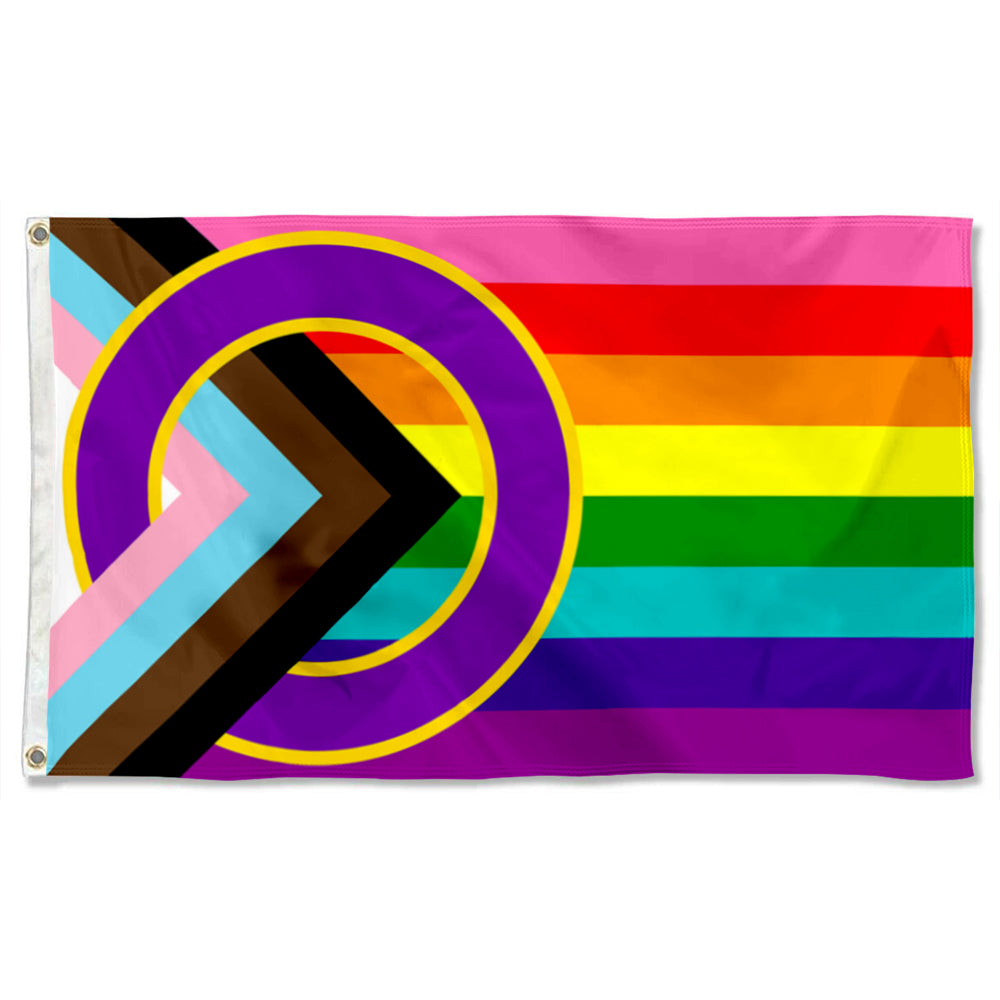 Inclusive Progressive Pride flag 3x5ft banner man cave