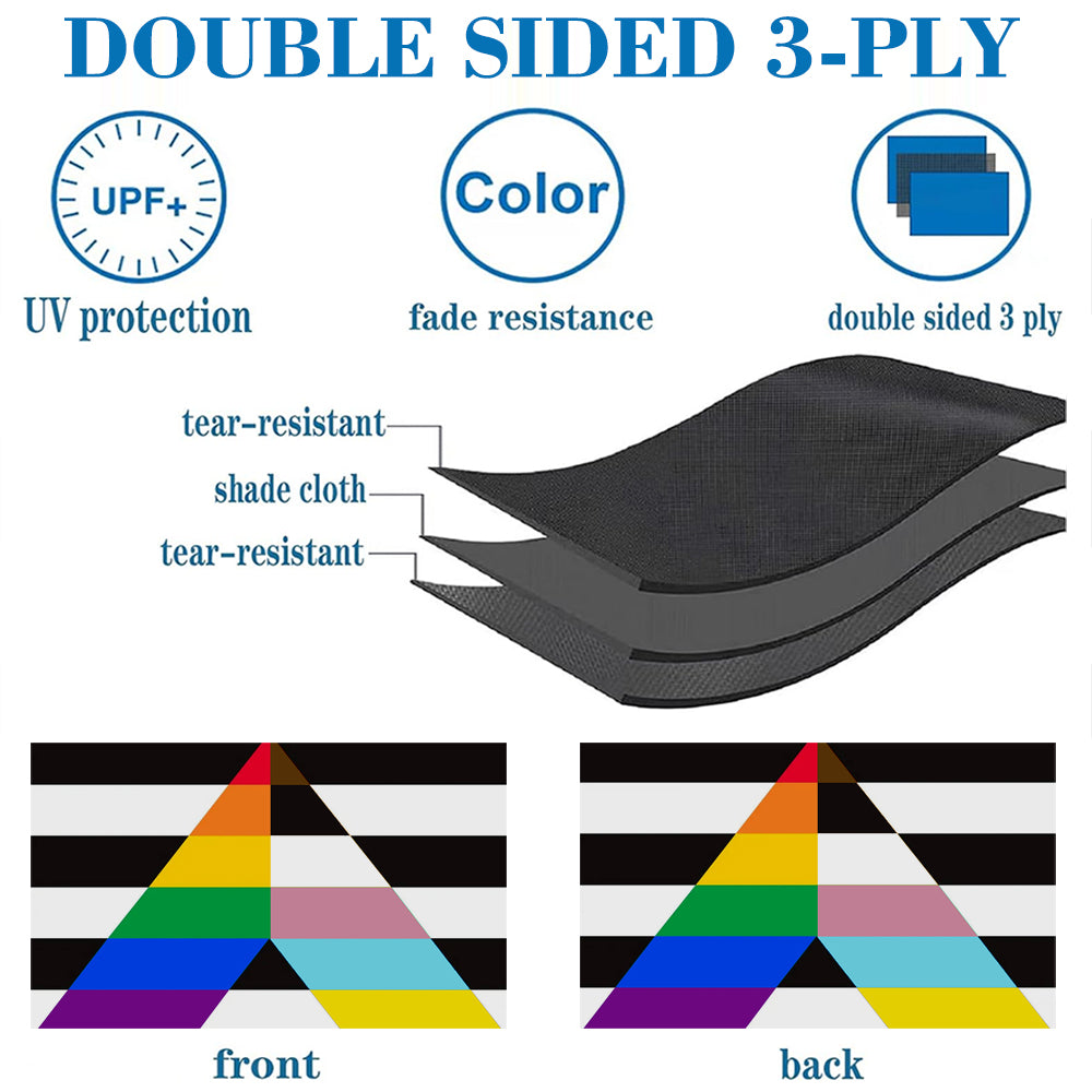 Inclusive LGBTQIA+ Ally Pride flag 3x5ft banner man cave