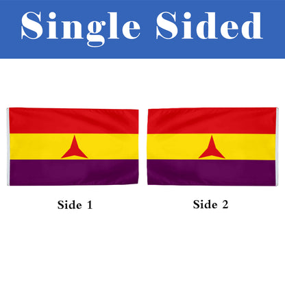 International Brigades Spanish Republic flag 3x5ft banner man cave 2