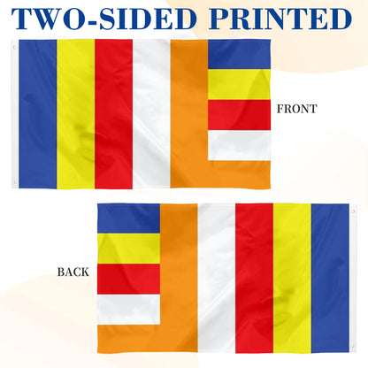 International Buddhist flag 3x5ft banner man cave