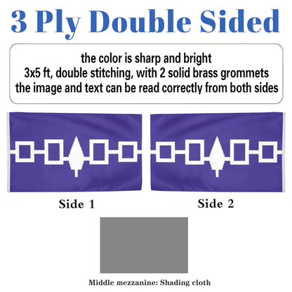 Iroquois People flag 3x5ft banner man cave