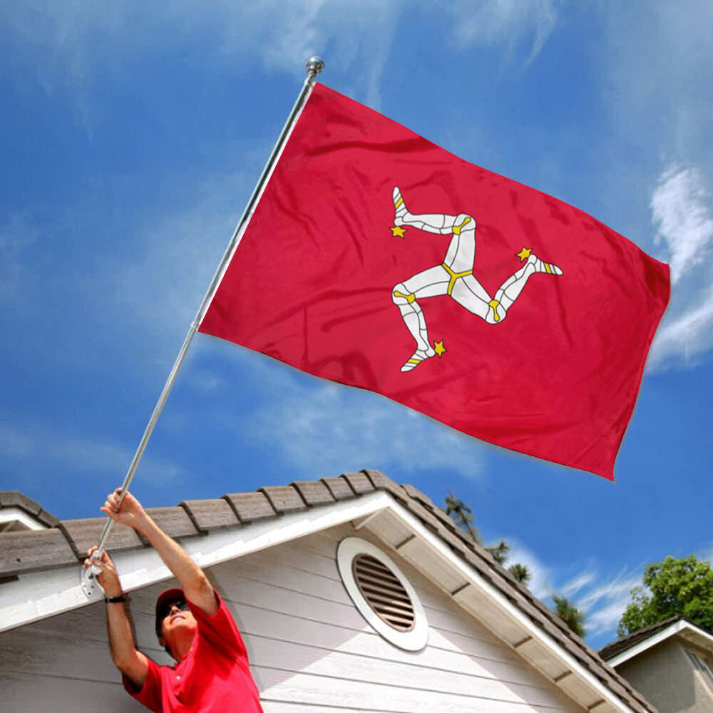 Isle of Man Manx flag 3x5ft banner man cave