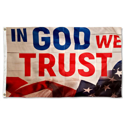 "In God We Trust" Faith Theme flag 3x5ft banner man cave