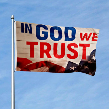 "In God We Trust" Faith Theme flag 3x5ft banner man cave
