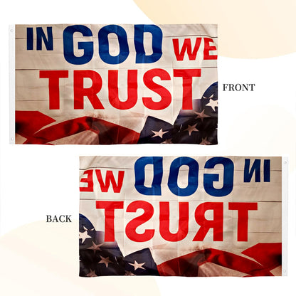 "In God We Trust" Faith Theme flag 3x5ft banner man cave