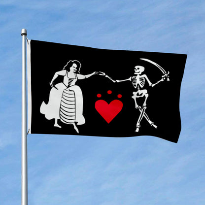 Jacquotte Delahaye Pirate flag 3x5ft banner man cave