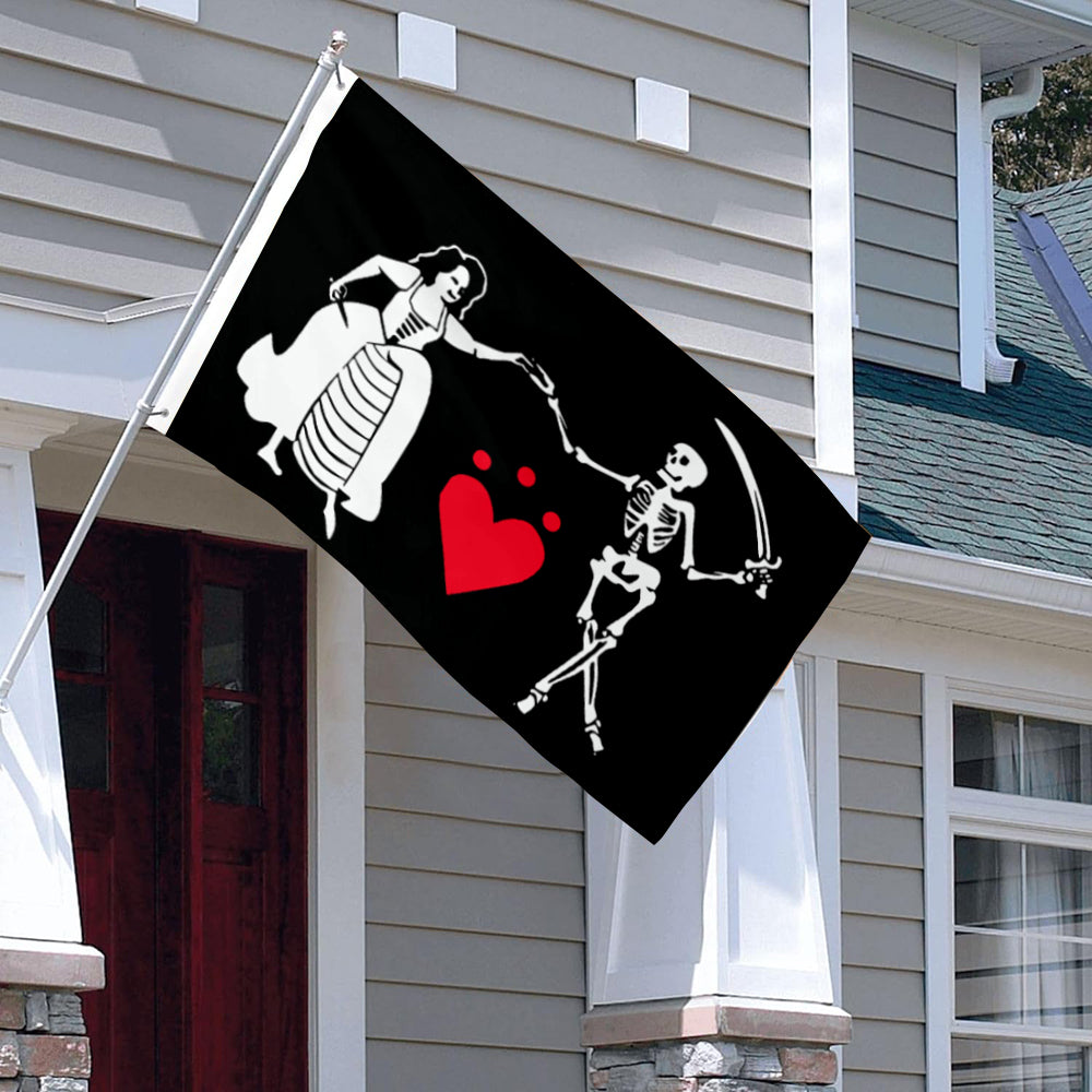Jacquotte Delahaye Pirate flag 3x5ft banner man cave