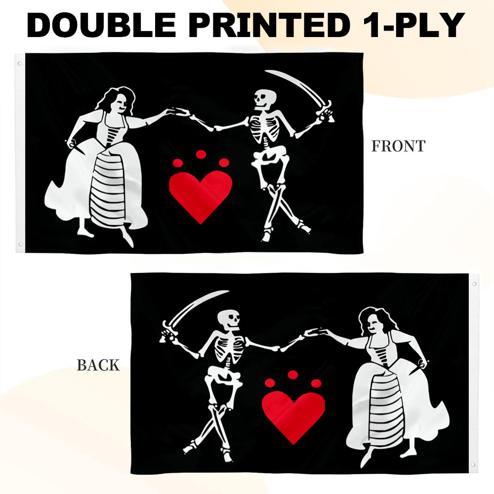 Jacquotte Delahaye Pirate flag 3x5ft banner man cave