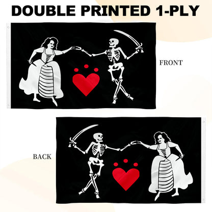 Jacquotte Delahaye Pirate flag 3x5ft banner man cave