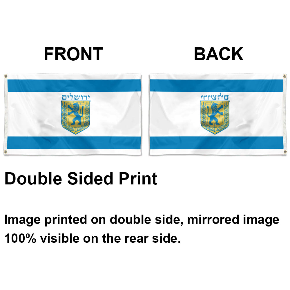 Jerusalem flag 3x5ft banner man cave
