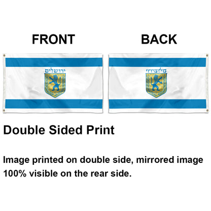 Jerusalem flag 3x5ft banner man cave