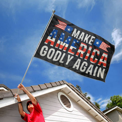 Jesus flag Make America Godly Again Christ Faith Religion Pray God Lord Bible Freedom flags 3x5ft banner man cave