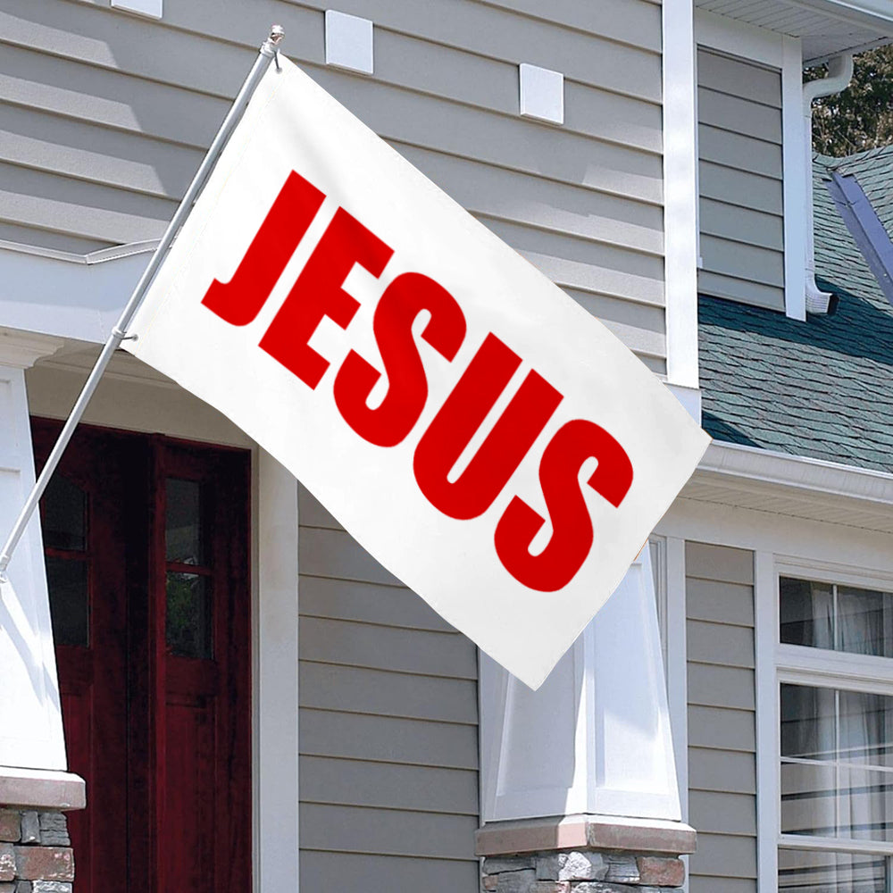 "JESUS" Faith Theme flag (Faith In God We Trust) flag 3x5ft banner man cave