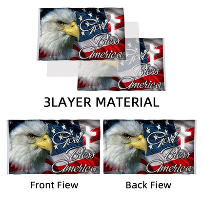 "God Bless America" Faith Theme flag (Bald Eagle Style) 3x5ft banner man cave