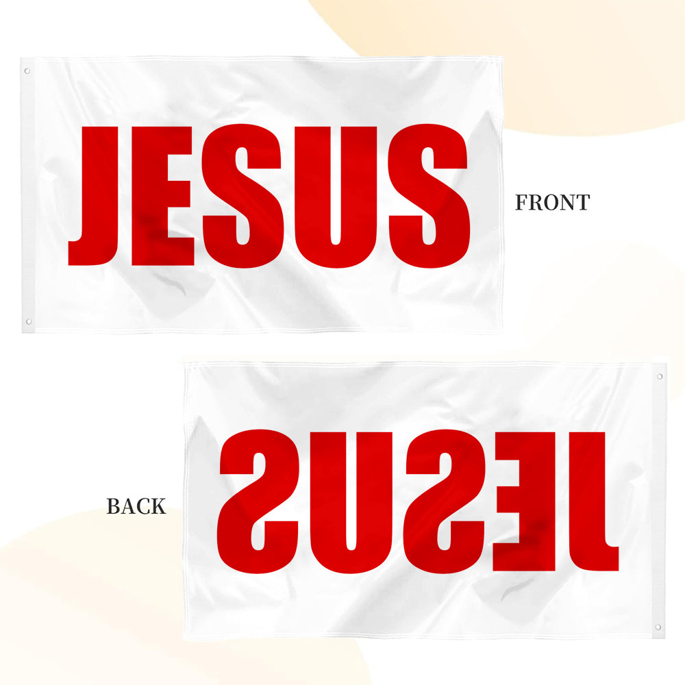"JESUS" Faith Theme flag (Faith In God We Trust) flag 3x5ft banner man cave
