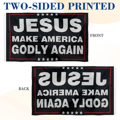 Jesus Make America Godly Again flag 3x5ft banner man cave