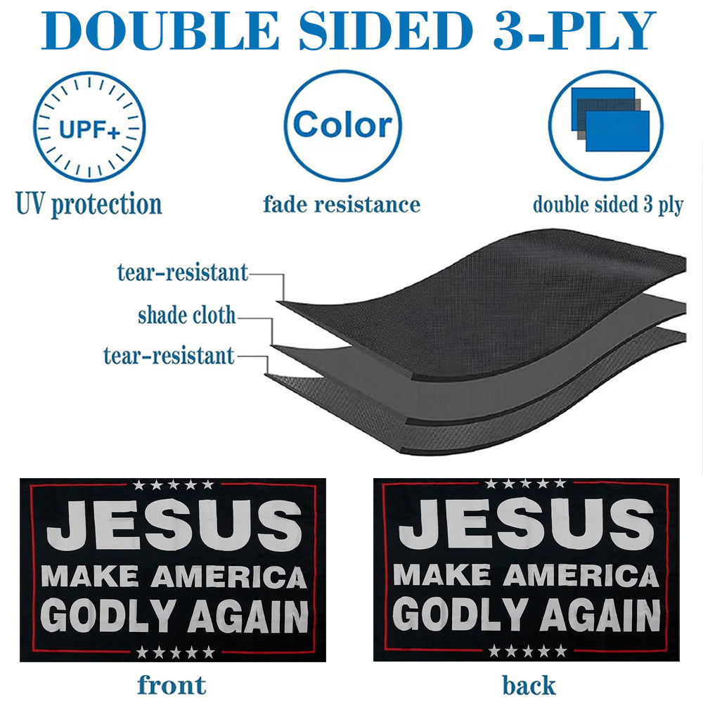 Jesus Make America Godly Again flag 3x5ft banner man cave
