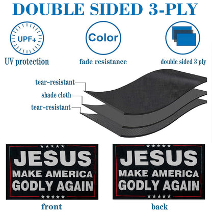 Jesus Make America Godly Again flag 3x5ft banner man cave