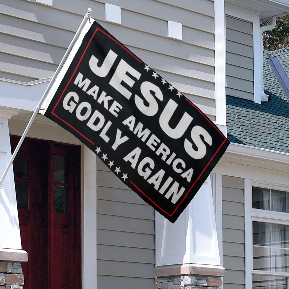 Jesus Make America Godly Again flag 3x5ft banner man cave