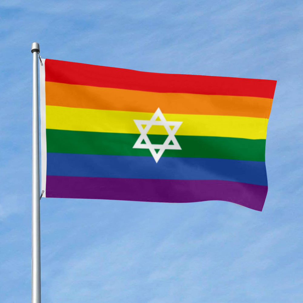 Jewish Pride flag 3x5ft banner man cave
