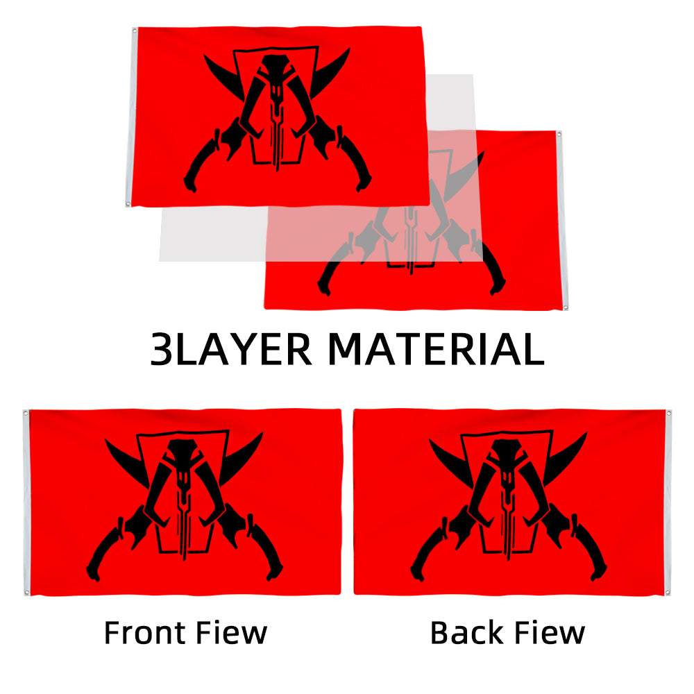 Jolly Mando Pirate flag 3x5ft banner man cave