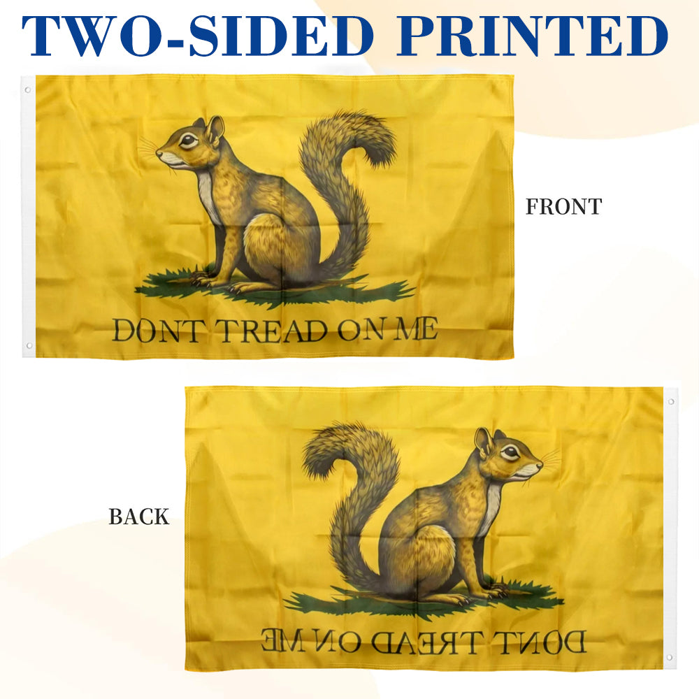 Justice for Peanut The Squirrel Don't Tread on Me flag 3x5ft banner man cave