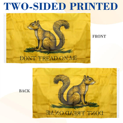 Justice for Peanut The Squirrel Don't Tread on Me flag 3x5ft banner man cave