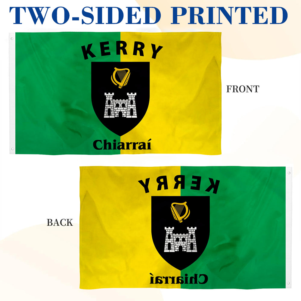 Kerry Ireland County flag 3x5ft banner man cave