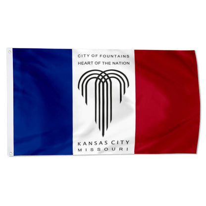 Kansas City (Missouri, USA) Flag: 3x5ft Man Cave American Midwestern City Modern Style Decor